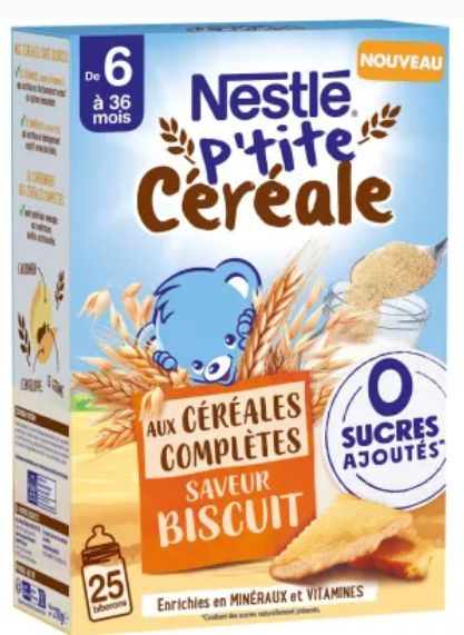 NESTLÉ - P’tite Céréale aux Céréales Complètes Saveur Biscuit Dès 6 Mois - 270 g Dialy - Dakar 