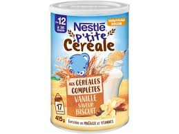 NESTLÉ - P’tite Céréale aux Céréales Complètes Vanille Goût Biscuit - 415 g Dialy - Dakar