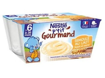 NESTLE -  Semoule au lait Bébé P'tit Gourmand- 4X100g Dakar Dialy