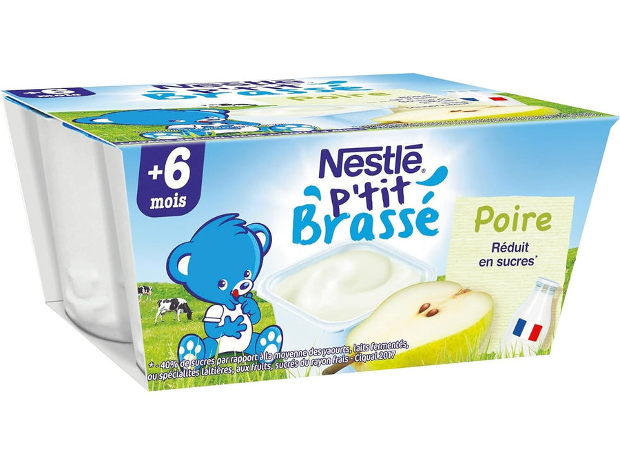 NESTLE - Yaourt Bébé P'tit Brassé Poire - dès 6 mois - 4 x 100g Dakar Dialy