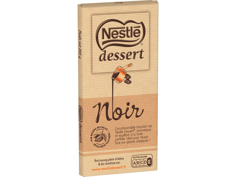 NESTLE DESSERT - Tablette de chocolat Noir à Pâtisser - 205g Dakar Dialy