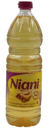 NIANI - Huile d'arachide raffinée de qualité supérieure - 1L Dakar Dialy