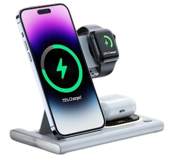 Chargeur sans fil rapide pour iPhone, Airpods et autres appareils