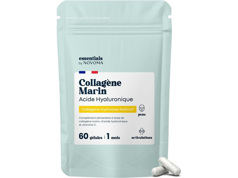 NOVOMA - Complément alimentaire collagène Marin + Acide Hyaluronique - 60 gélules Dakar Dialy