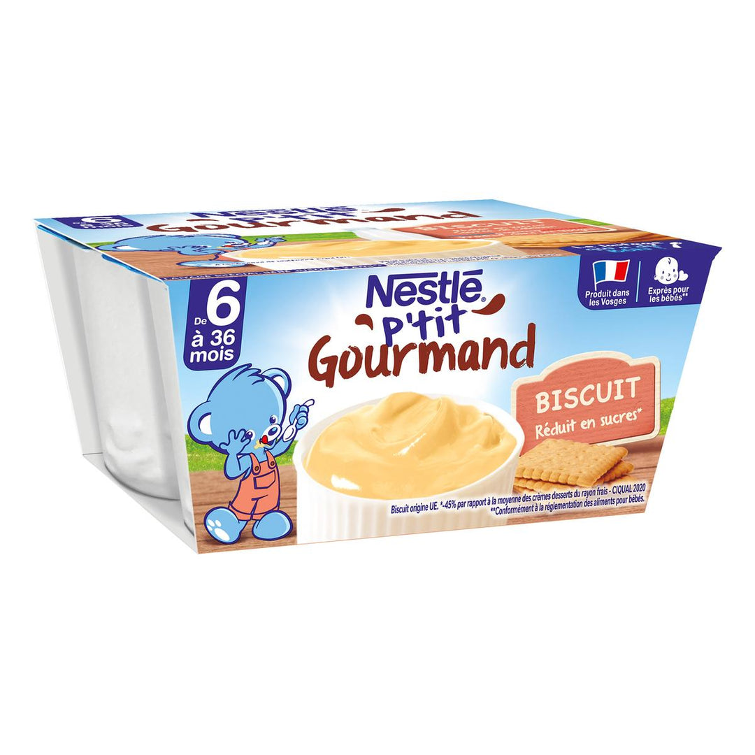 Nestlé - P'tit gourmand saveur biscuit - 4 X 100g Dakar Dialy