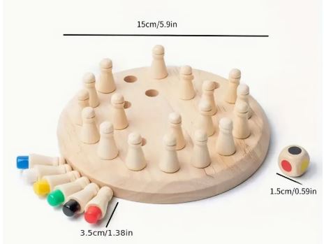 Jeu de Mémoire en Bois – Éducatif dès 3 Ans