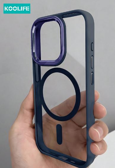 Étui de protection magnétique épais anti-chute TPU+PC pour IPhone