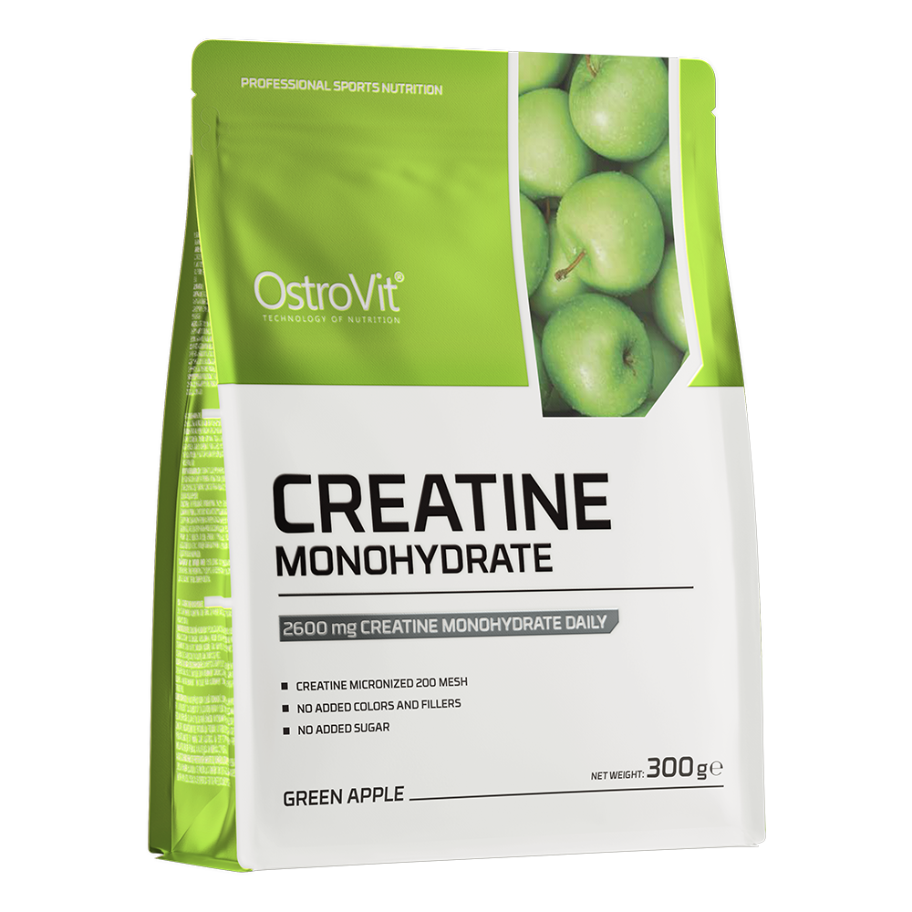 OSTROVIT Creatine Monohydrate Saveur Pomme 300G disponible sur Dialy à Dakar – booster de force pour sportifs