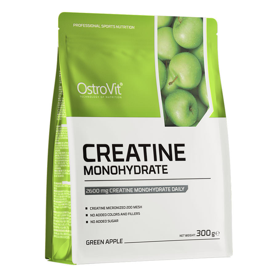 OSTROVIT Creatine Monohydrate Saveur Pomme 300G disponible sur Dialy à Dakar – booster de force pour sportifs