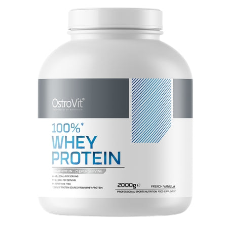 OSTROVIT Whey Protein French Vanilla 2KG disponible sur Dialy à Dakar – protéine pour sportifs pour croissance musculaire
