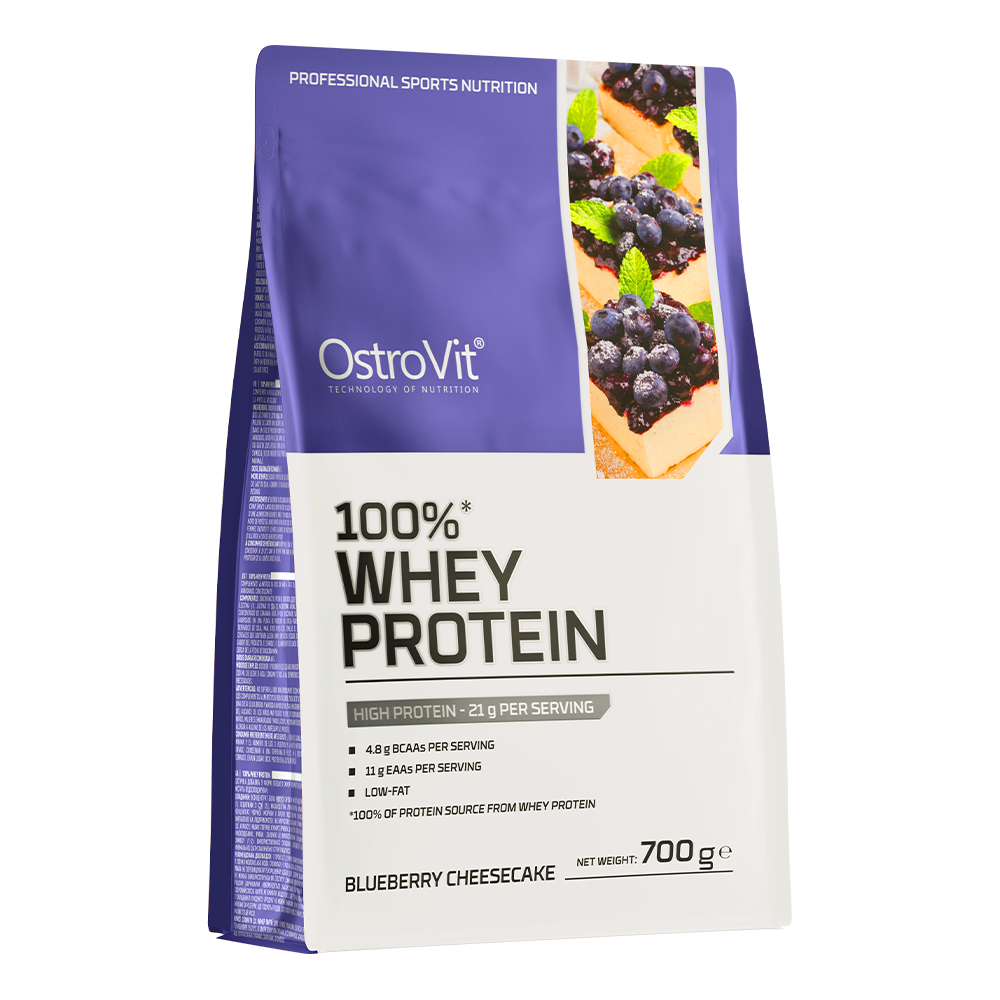 OSTROVIT Whey Protein Saveur Myrtilles 700G disponible sur Dialy à Dakar – shake protéiné pour sportifs