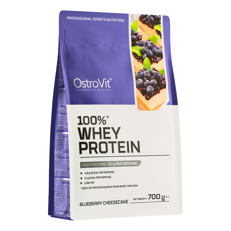 OSTROVIT Whey Protein Saveur Myrtilles 700G disponible sur Dialy à Dakar – shake protéiné pour sportifs