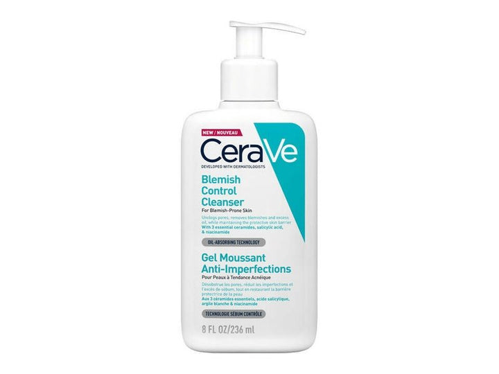 CERAVE - Gel nettoyant contre les imperfections pour peaux acnéiques, 236 ml