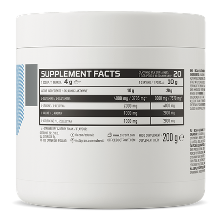 OSTROVIT - BCAA + Glutamine Saveur Orange - 200G