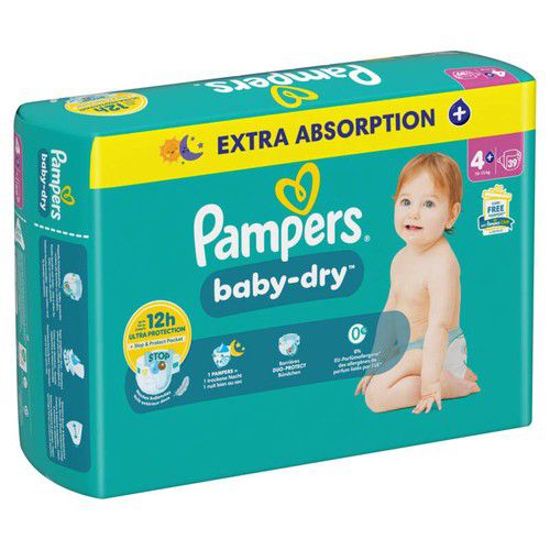 PAMPERS Baby-dry - Taille 4 (10Kg-15Kg) - 40 couches DAKAR DIALY