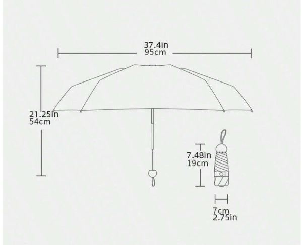 Parapluie Solaire Capsule – Protection Solaire Anti-UV