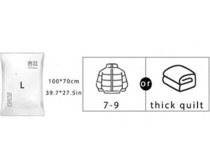 Sac de Rangement Sous Vide Cube Géant – Vêtements & Literie – Gain de Place 80%