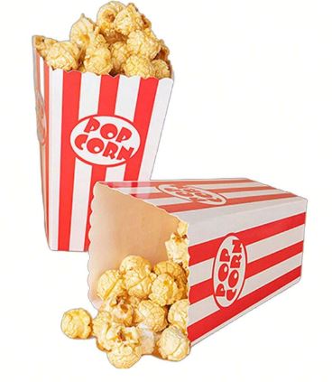 Boîtes à popcorn 48 pièces pour les cinémas, fêtes