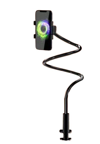 Support téléphone et tablette en aluminium, inclinable et rotatif – Pour bureau et diffusion en direct