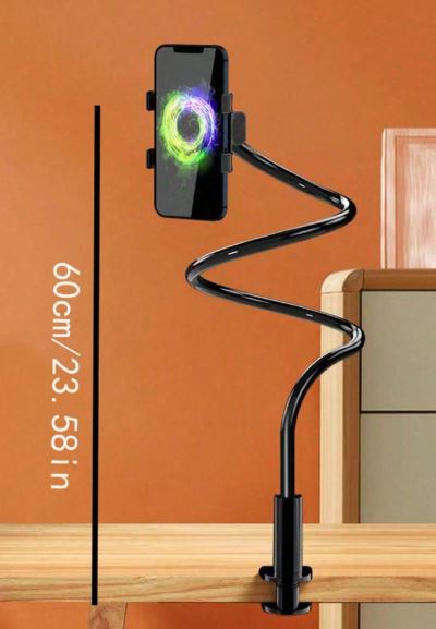 Support téléphone et tablette en aluminium, inclinable et rotatif – Pour bureau et diffusion en direct