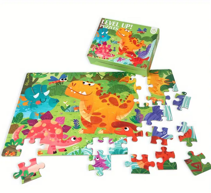 Puzzle dinosaures 60 pièces en bois – Enfants 3 à 6 ans Dialy - Dakar 