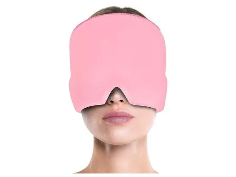 Bonnet froid anti-migraine avec gel, masque pour le visage et les yeux - plusieurs couleurs