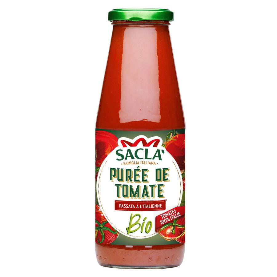 SACLA - Purée de tomate bio, passata à l'italienne -  Bouteille de 680g Dakar Dialy