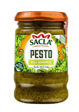 Sauce Sacla Pesto alla Genovese 190 g, disponible sur Dialy à Dakar en 60 min.