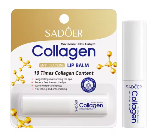 SADOER - Baume à Lèvres Collagène – Hydratant Réparateur & Anti-Fissures Dialy - Dakar