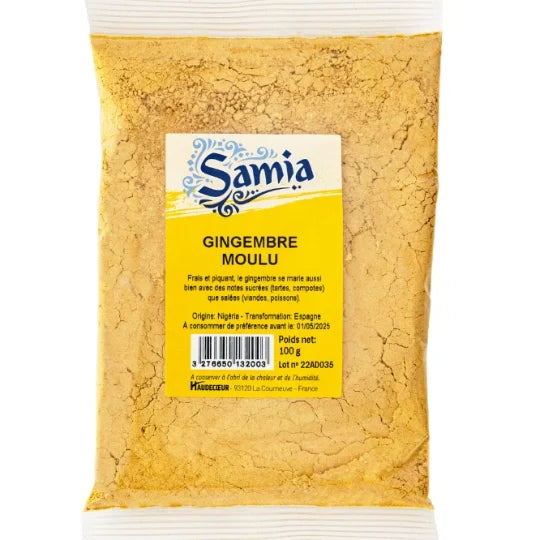 SAMIA - Gingembre Moulu 100g Dialy - DAKAR