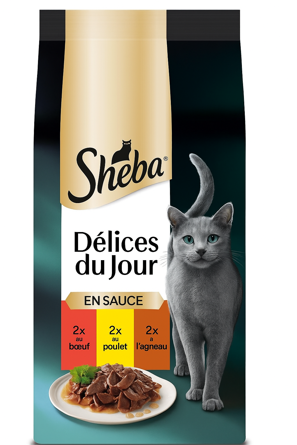 SHEBA Délices du Jour – Pâtée pour Chat en Sauce - 6x50g Dialy - Dakar 