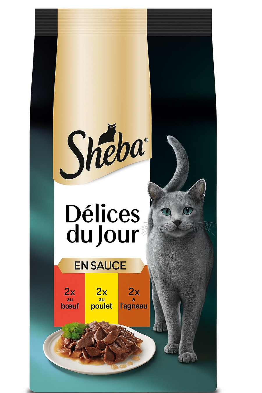SHEBA Délices du Jour – Pâtée pour Chat en Sauce - 6x50g Dialy - Dakar 