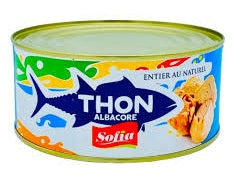 SOFIA - Thon Entier Naturel - 800G Dialy -Dakar 