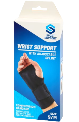 Bande de maintien pour poignet SPORT SUPPORT noir, disponible sur Dialy à Dakar