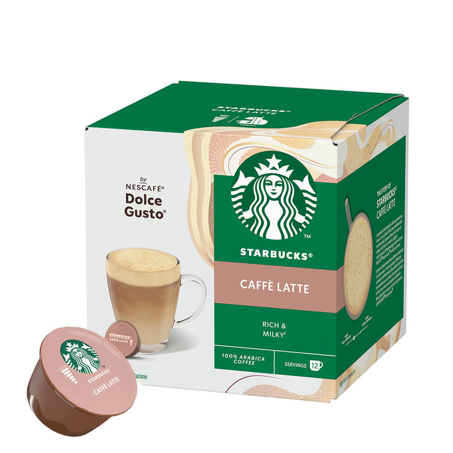 Capsules Starbucks Café Latte compatibles Dolce Gusto, pack de 12 capsules . Disponible sur Dialy.sn à Dakar.