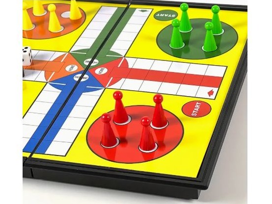 Jeu de Ludo Magnétique Portable – Plateau de Voyage Compact