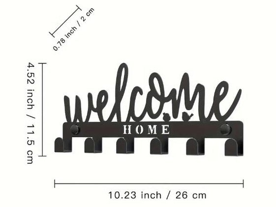 Accroche-clés mural "Welcome Home"
