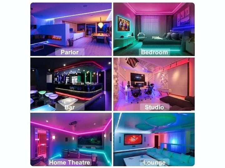 Bande lumineuse LED avec contrôle Bluetooth, lampes à ruban flexibles, rétroéclairage TV USB, décoration de pièce