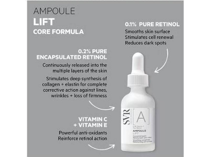 SVR - [A] Ampoule lift - Serum concentré lissant, resurfaçant anti-rides - 30 ml