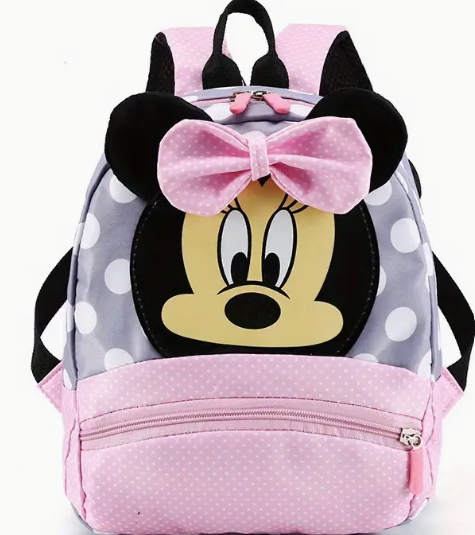 Sac à dos double Minnie à pois rose et bleu disponible sur Dialy en 60min à Dakar