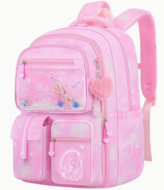 Sac à dos rose élégant grande capacité avec sangles ajustables disponible sur Dialy en 60min à Dakar