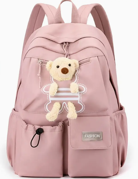 Sac à dos décontracté unisexe coréen rose disponible sur Dialy en 60min à Dakar