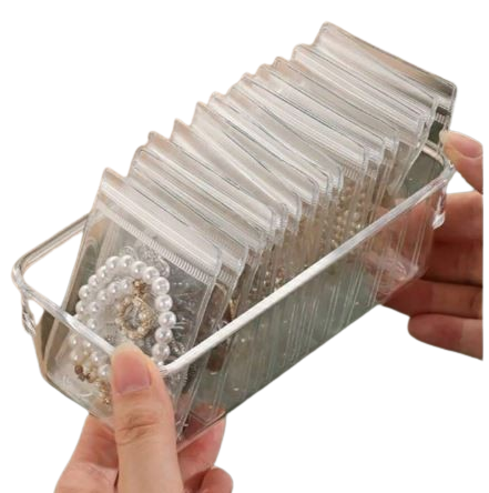 Sacs à Bijoux Transparent PVC – Refermables à Fermeture – Lot de 30 Pièces Dialy - Dakar 