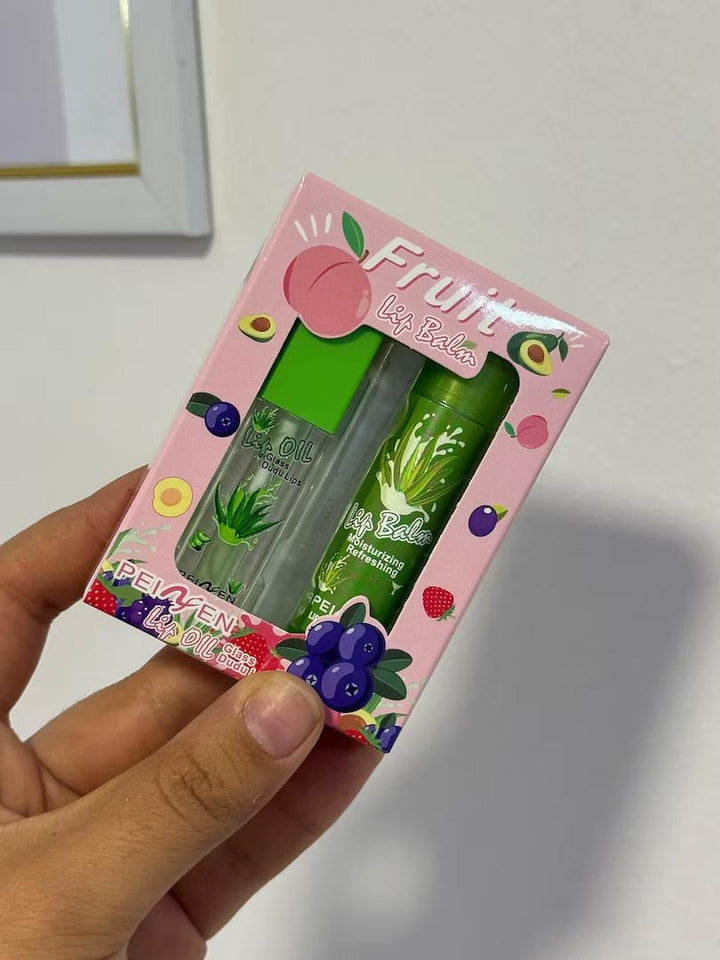 Set lip balm et lip oil fruits hydratants Dakar Dialy