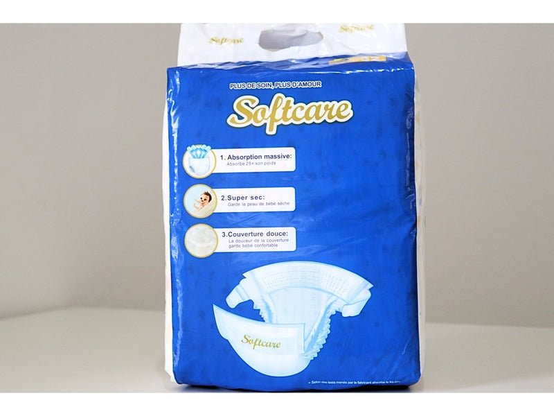 Softcare Gold  Pour Bébés - Taille 3 Midi de 6 à 11 kg - Pack Économique de 32 Couches