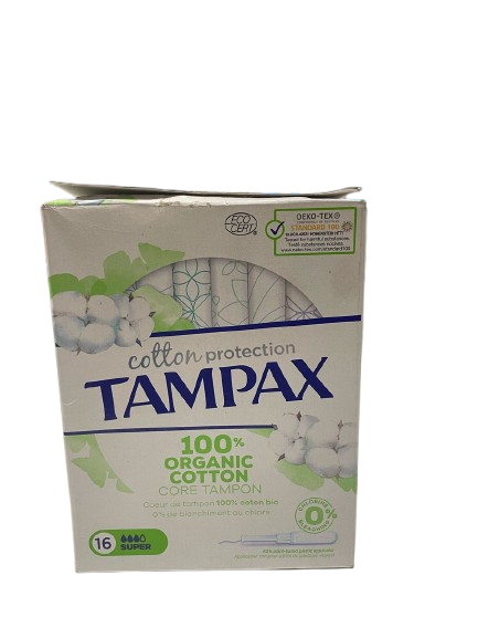 TAMPAX Cotton Protection – 16 Tampons Super Bio avec Applicateur Dialy - Dakar