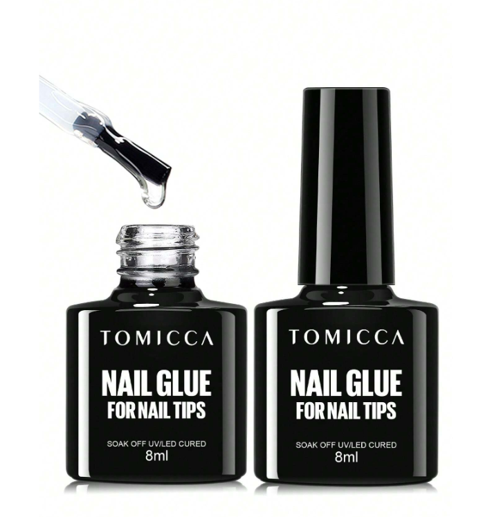 TOMICCA - Ensemble 2 colles ongles transparentes - 8 ml Dakar Dialy