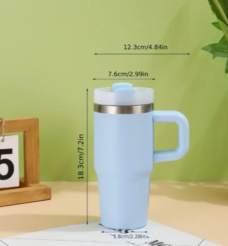 Tasse isotherme acier inoxydable 410 ml rose disponible sur Dialy en 60min à Dakar