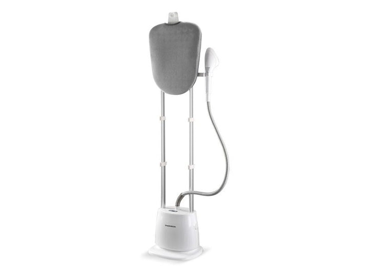 Défroisseur sur pied Thomson 1580 W, couleur gris et blanc, pour un repassage efficace et sans effort. Disponible sur Dialy.sn à Dakar