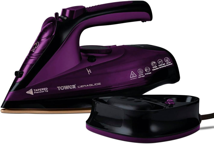 Tower - Fer à Repasser Vapeur sans Fil - Semelle Céramique - Violet Dialy -  Dakar 